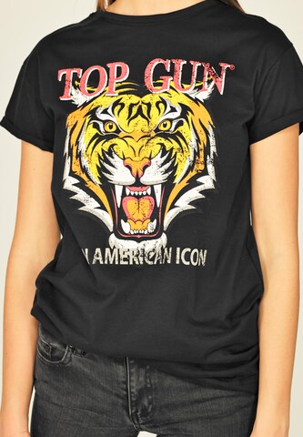 TOP GUN Shirt ' ' in Zwart