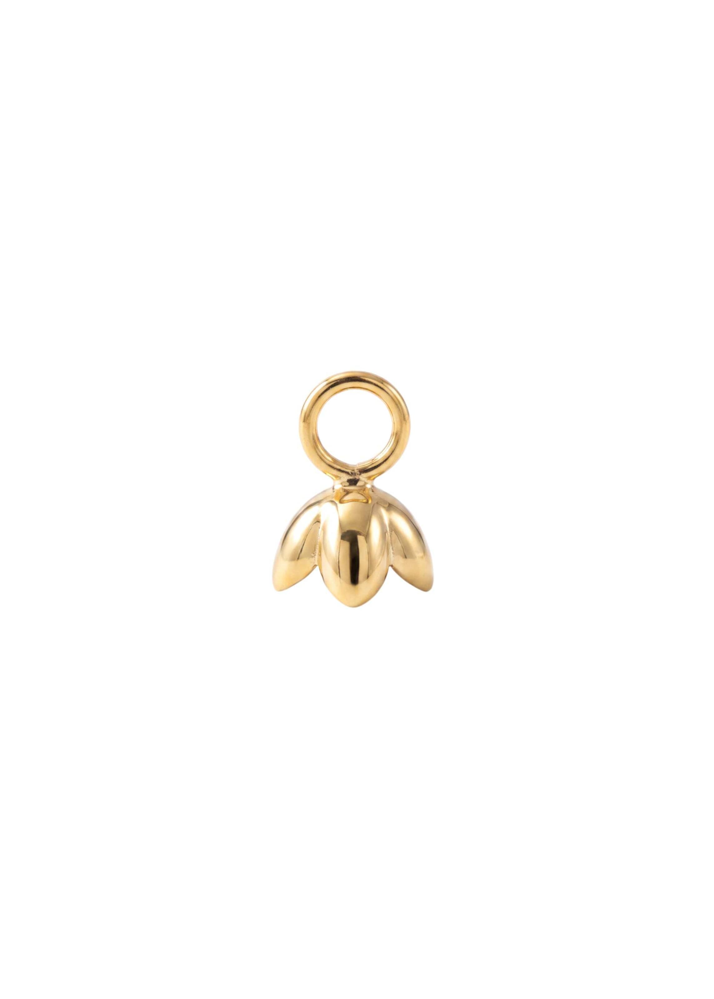 PURELEI - Colgante 'Snowdrop' en oro: frente