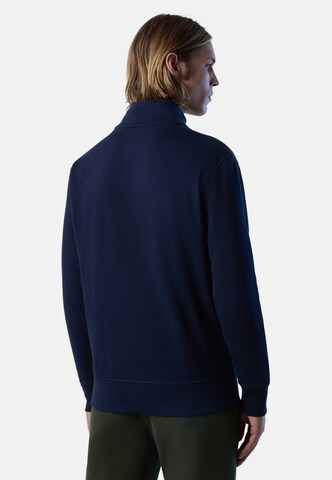 North Sails Zip-Up Hoodie in Blue