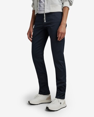 Skinny Pantalon chino G-Star RAW en bleu