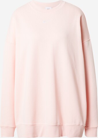 Sweat-shirt Nike Sportswear en rose : devant