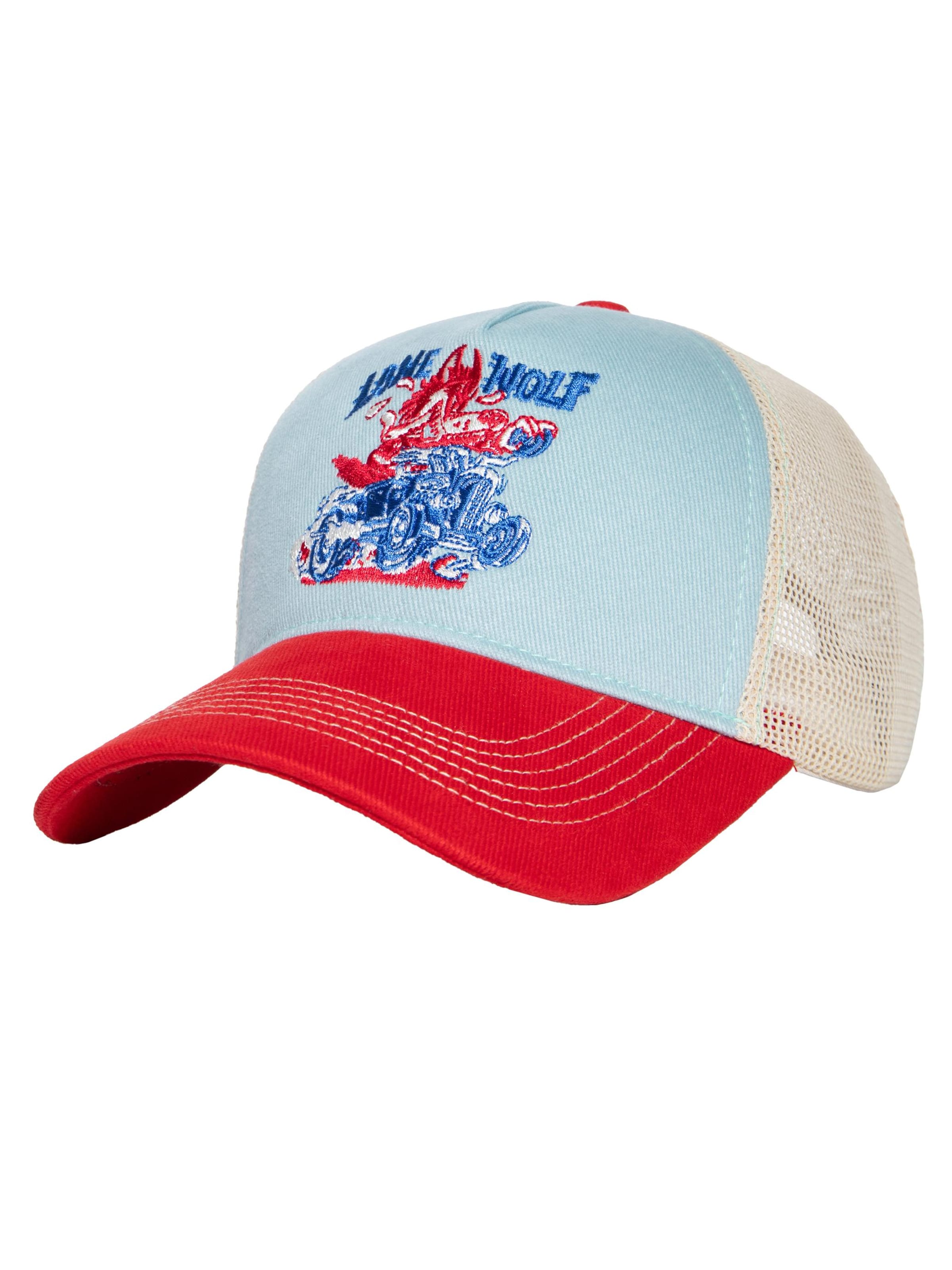 King Kerosin Cap 'Lone Wolf'‌‌‌‌‌ in Blau: Vorderseite