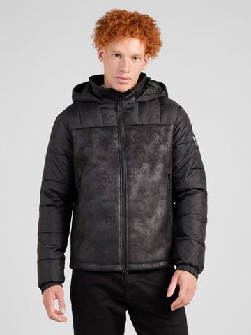 EA7 Emporio Armani Between-season jacket 'GIUBBOTTO' in Black: front