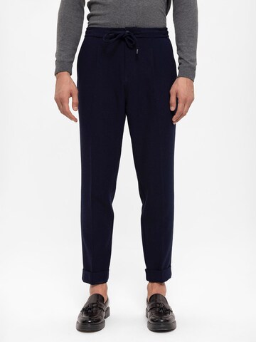 Antioch Slimfit Broek in Blauw: voorkant