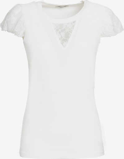 Influencer T-shirt en blanc, Vue avec produit