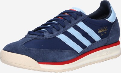 ADIDAS ORIGINALS Sneaker 'SL 72 RS' in hellblau / dunkelblau / gelb / rot, Produktansicht