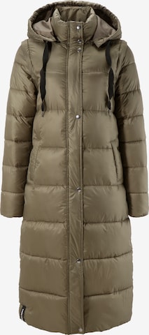 TAMARIS Winter Coat in Green: front