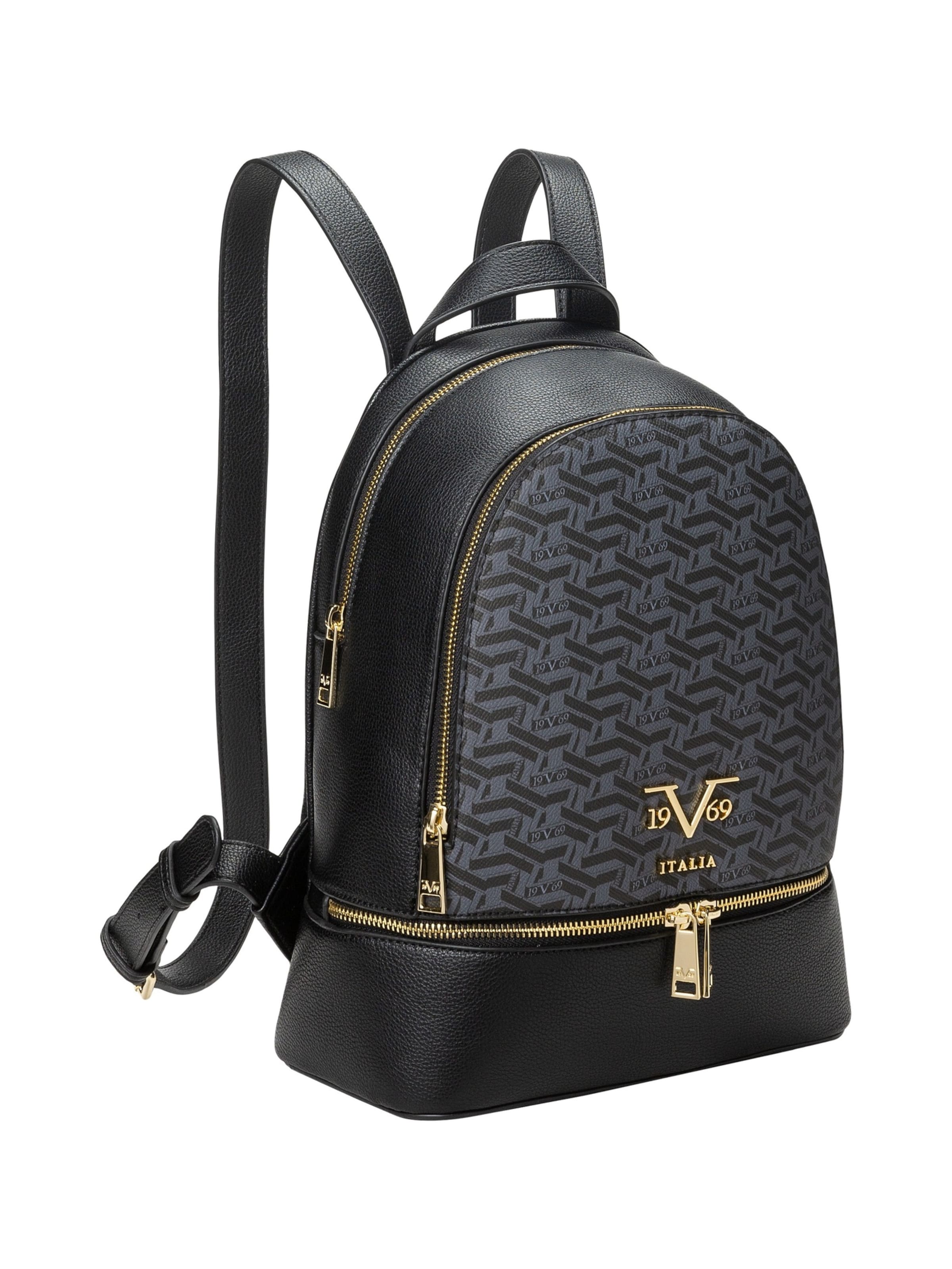 19V69 ITALIA Backpack 'Robi AOP' in Grey