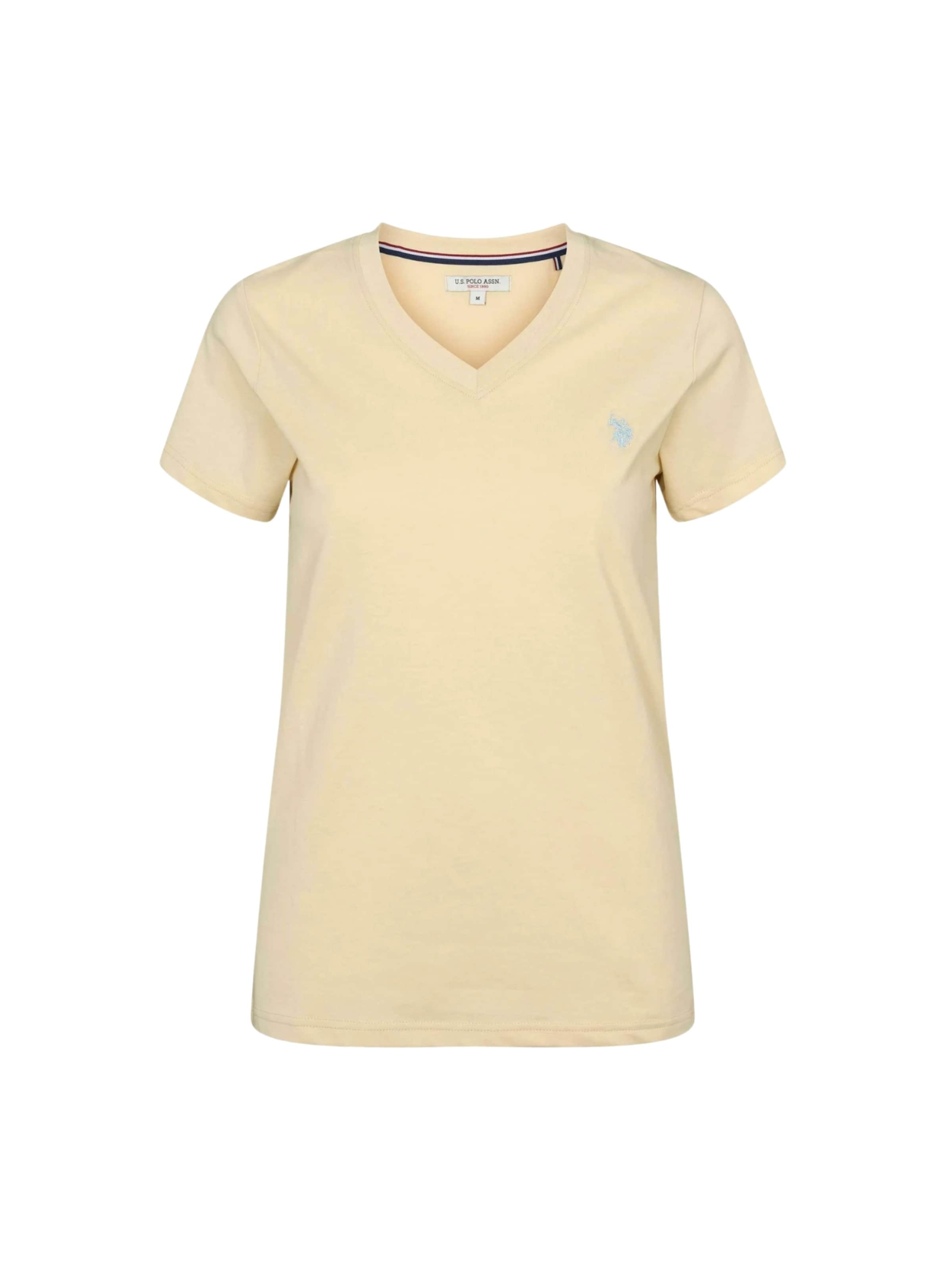 U.S. POLO ASSN. T-shirt ' Assie ' in Beige: Vorderseite