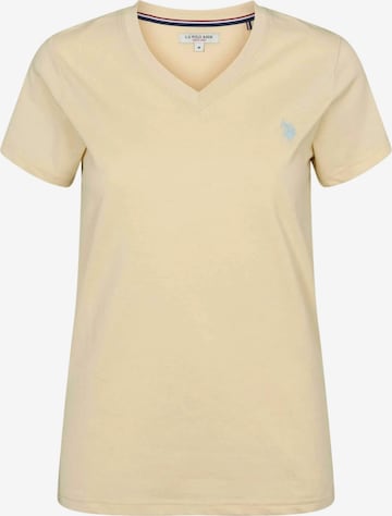 U.S. POLO ASSN. T-shirt ' Assie ' in Beige: Vorderseite