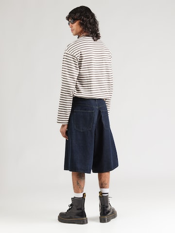 WEEKDAY Baggy Джинсы с плиссировкой в Синий