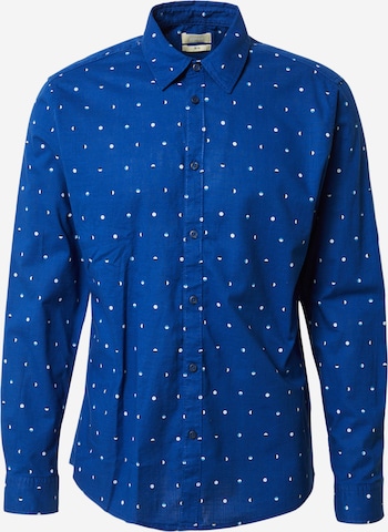 ESPRIT Slim fit Button Up Shirt in Blue: front