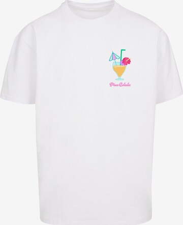 Merchcode Shirt 'Pina Colada' in White: front
