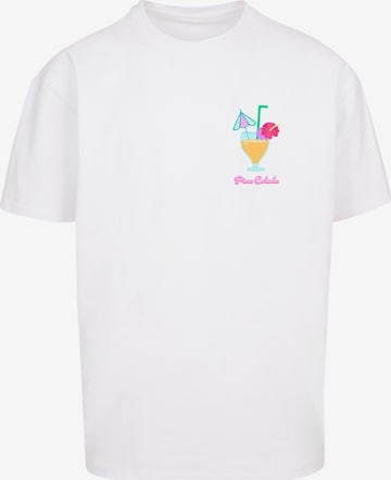 Merchcode Shirt 'Pina Colada' in White: front