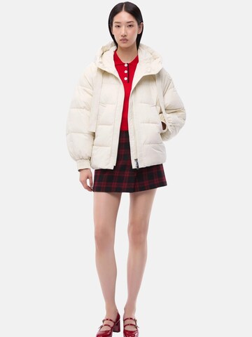 PINKO Winter jacket 'PINKO DICENTRA IMBOTTITOTELOA TECNICA CREPE GIUBBINO' in White