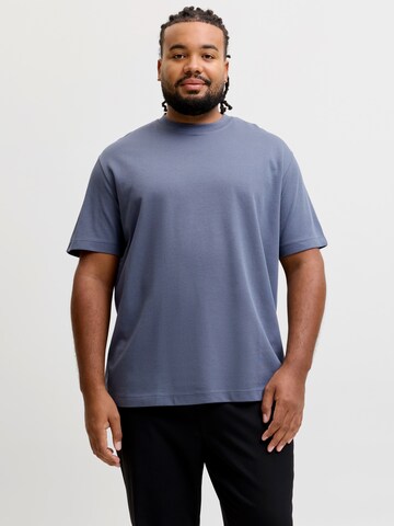 Jack & Jones Plus Μπλουζάκι 'JJEBARRON' σε μπλε: μπροστά