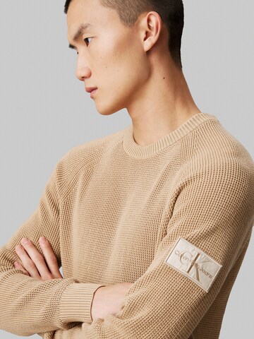 Calvin Klein Jeans Pullover in Beige
