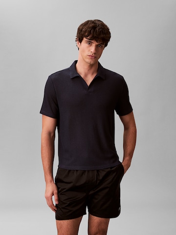 T-Shirt Calvin Klein Swimwear en bleu : devant