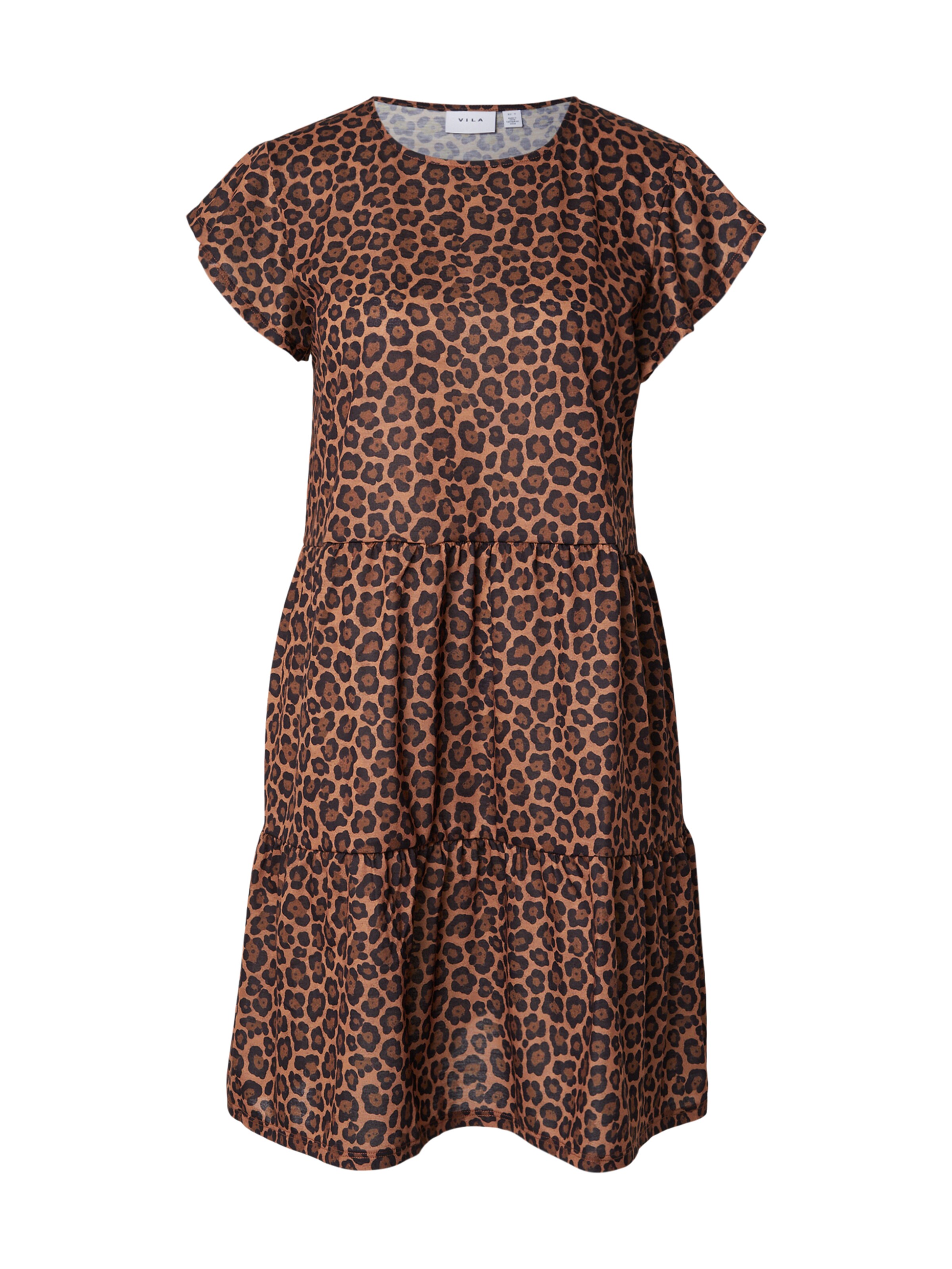 VILA Summer Dress 'VISUN' in Brown: front