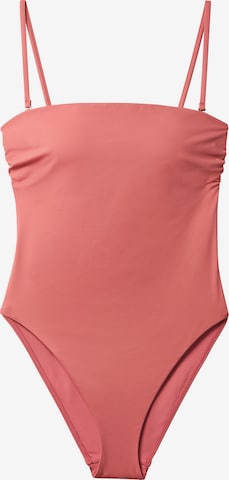 Bandeau Maillot de bain 'Essentials' Calvin Klein Swimwear en rouge : devant