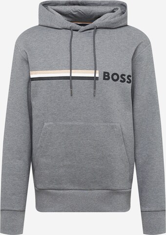 BOSS Black Sweatshirt  'Seeger 88' in Grau: predná strana