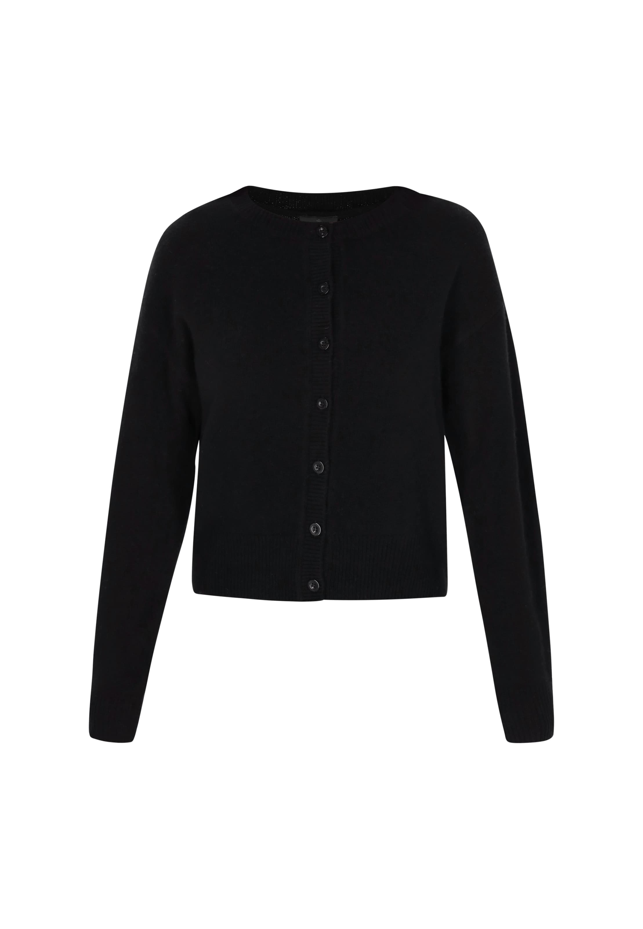 DreiMaster Klassik Knit cardigan 'Classic' in Black: front