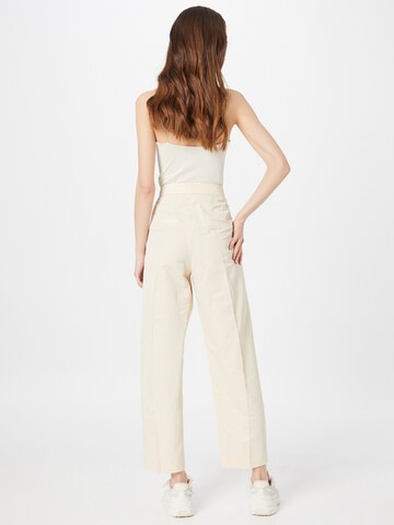 CINQUE Regular Trousers with creases 'CIHANDRA' in Beige