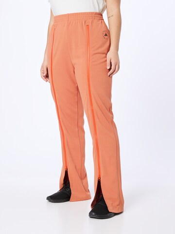 ADIDAS BY STELLA MCCARTNEY Flared Sportbyxa 'Truecasuals ' i orange: framsida