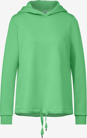 STREET ONE Sweatshirt 'Cupro' in Grün: predná strana