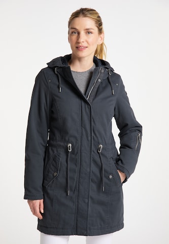 usha BLUE LABEL Winterparka in Blauw: voorkant