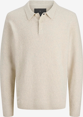 Jack & Jones Premium Sweater in Beige: front
