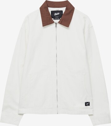 Veste mi-saison Pull&Bear en blanc : devant