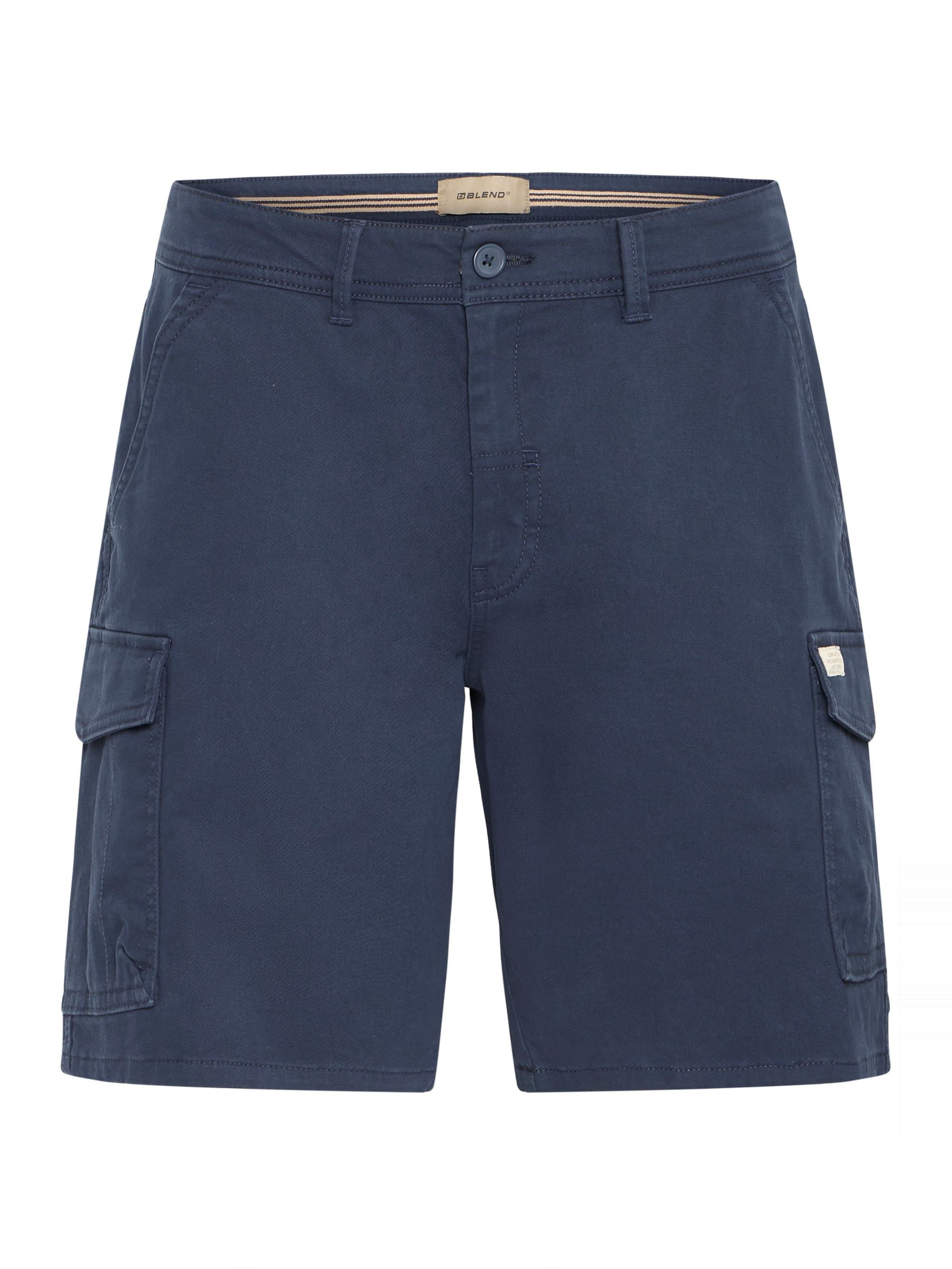 Pantalon cargo 'BHEDNAN' BLEND en bleu : devant