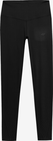 Skinny Pantalon de sport 4F en noir : devant