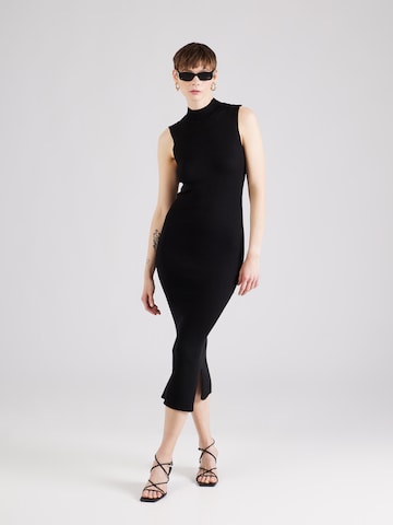 VILA Πλεκτό φόρεμα 'STYLIE' σε μαύρο: μπροστά