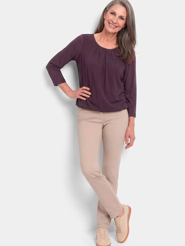 Goldner Bluse in Lila