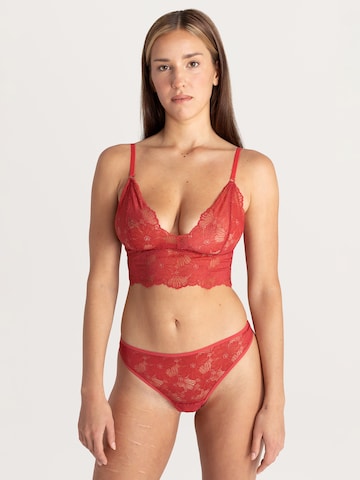 Bustier Soutien-gorge Erlich Textil en rouge : devant