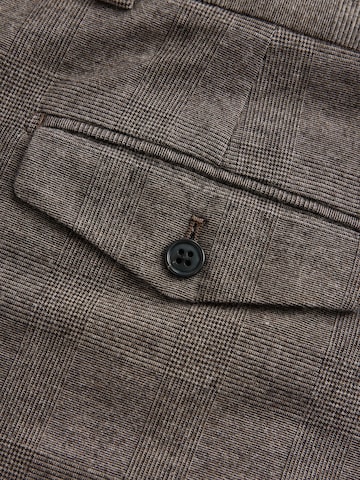 Next Loosefit Bandplooibroek in Bruin