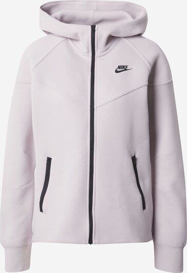 Nike Sportswear Sweatjacke 'Tech Fleece' in pastelllila / schwarz, Produktansicht