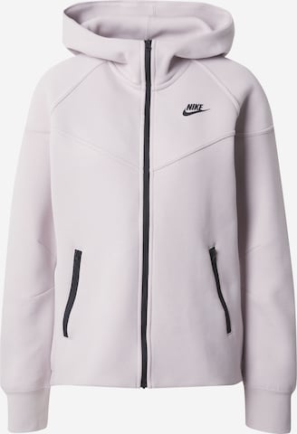 Nike Sportswear Кофта на молнии 'TECH FLEECE' в Лиловый: спереди