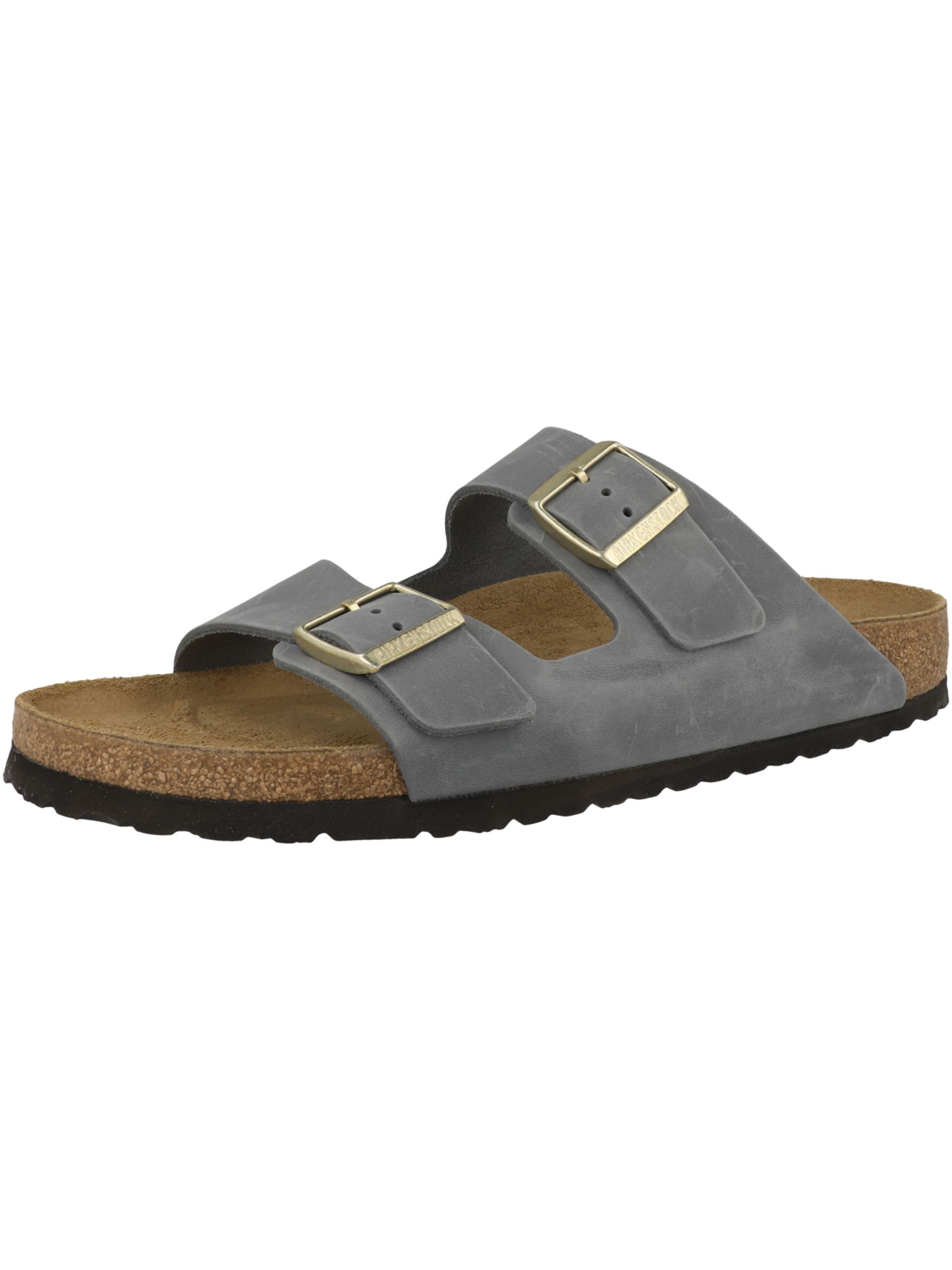 BIRKENSTOCK - Zapatos abiertos 'Arizona' en gris: frente