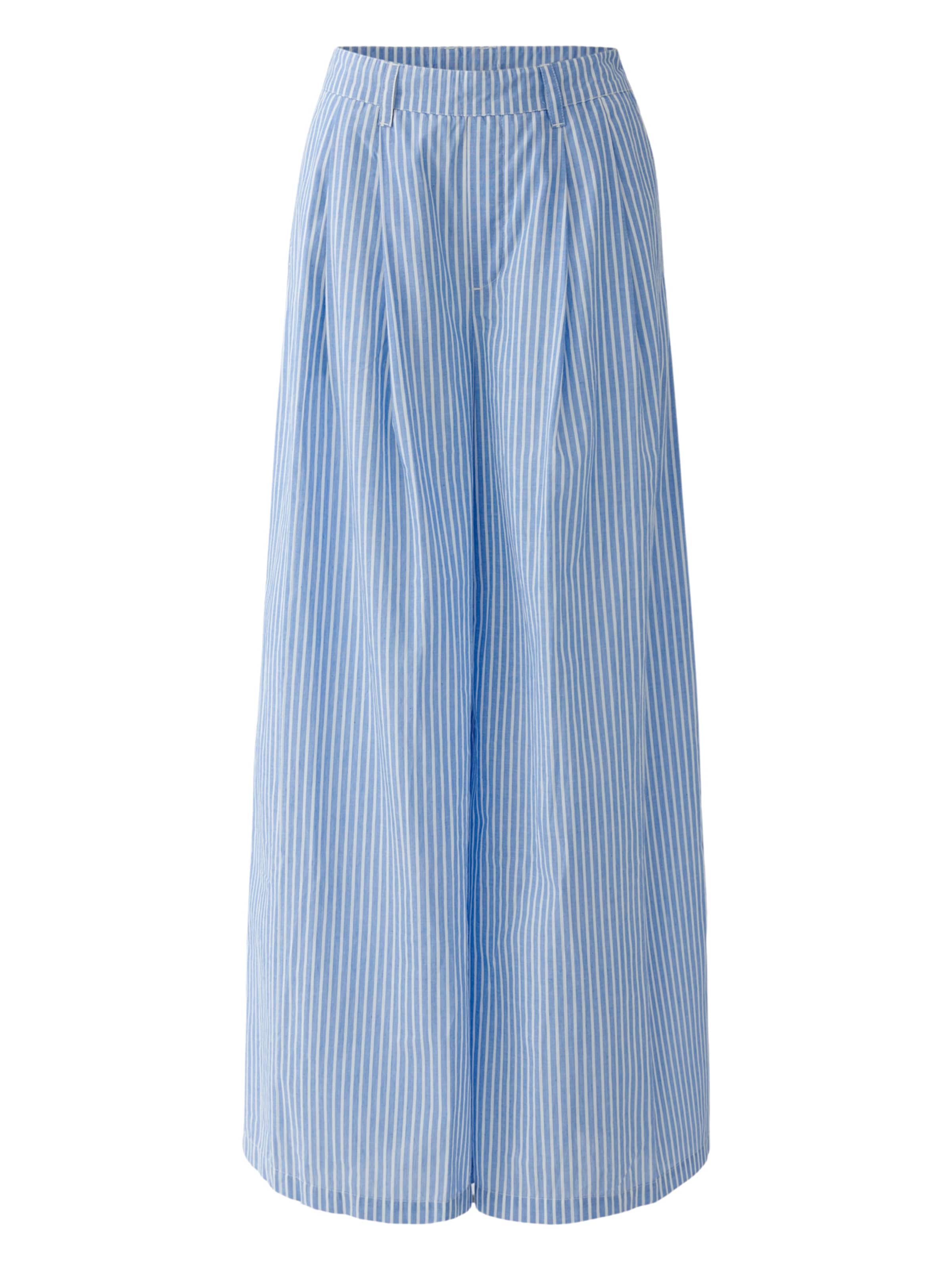 OUI Wide Leg Hose in Blau: Vorderseite