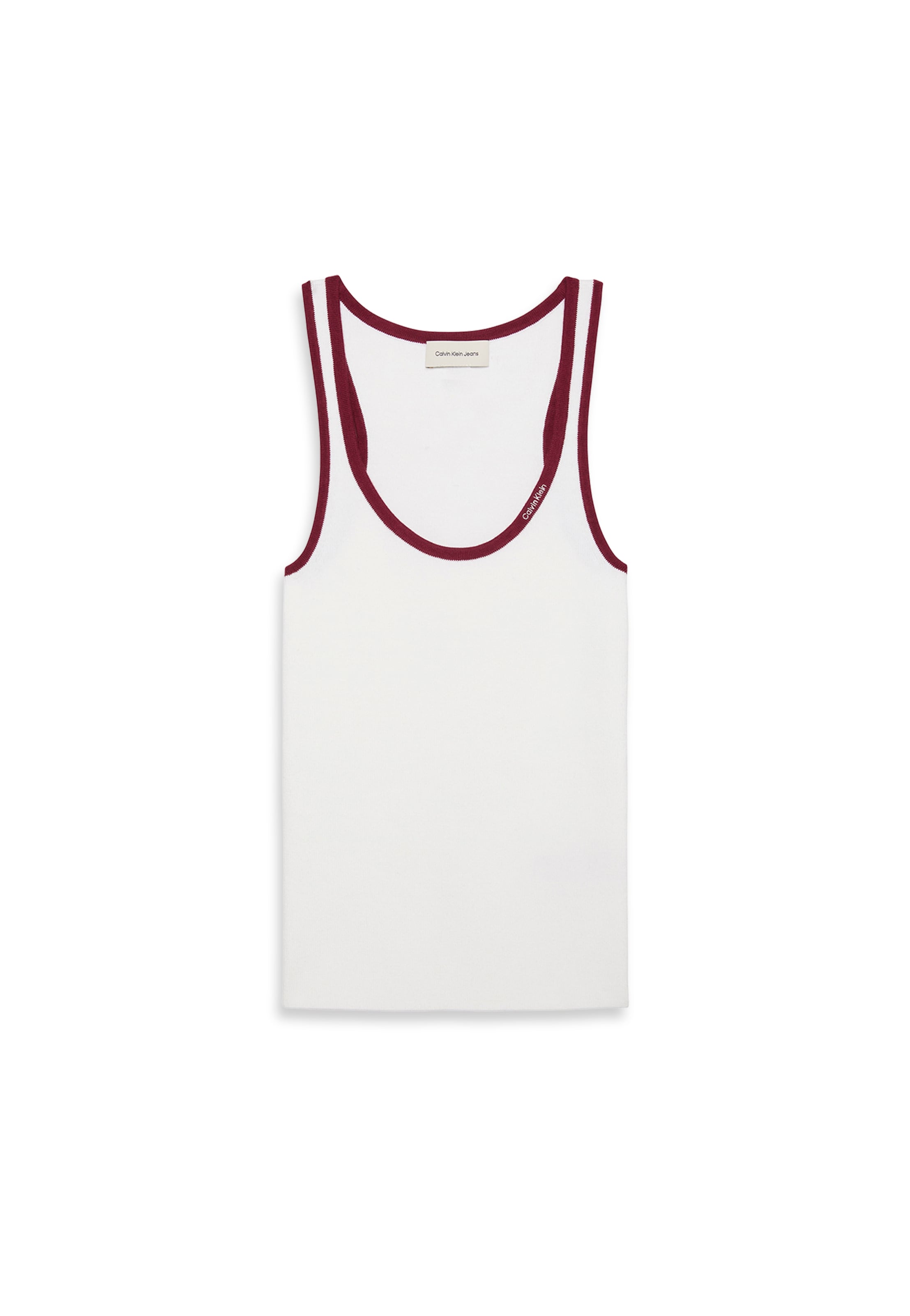 balta Calvin Klein Jeans Palaidinė be rankovių