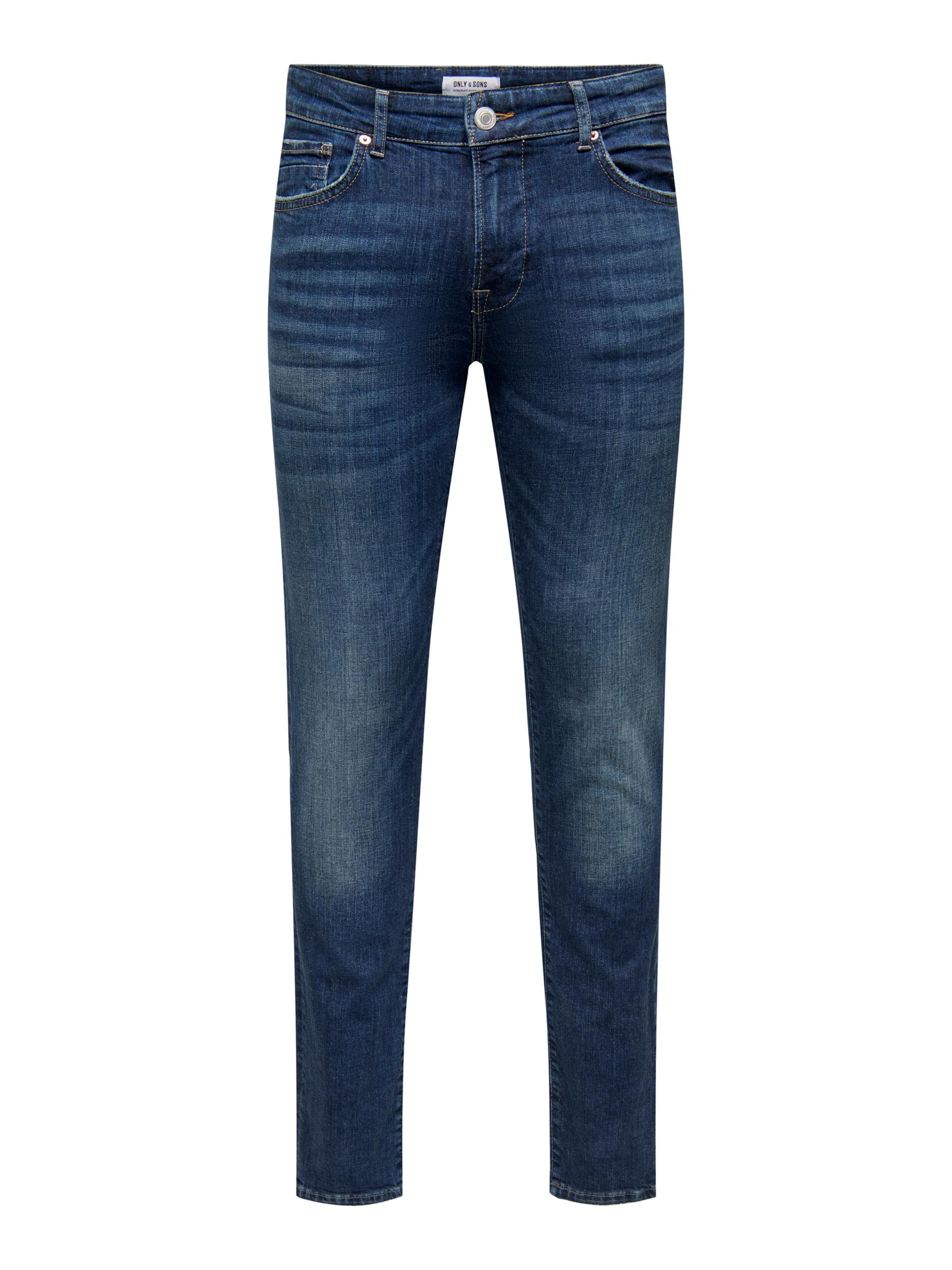 Coupe slim Jean &#x27;Loom&#x27; Only &amp; Sons en bleu : devant