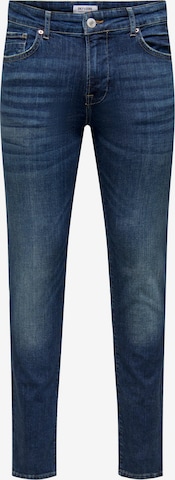 Coupe slim Jean 'Loom' Only & Sons en bleu : devant