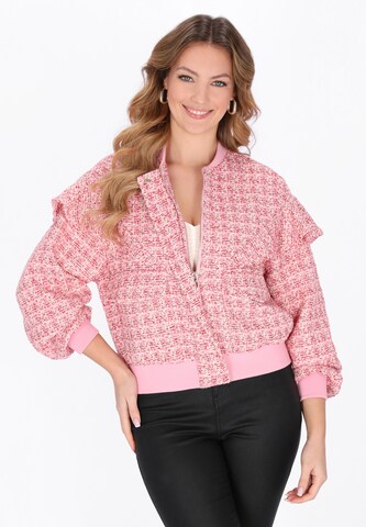 faina Between-season jacket 'Festive' in Pink: front