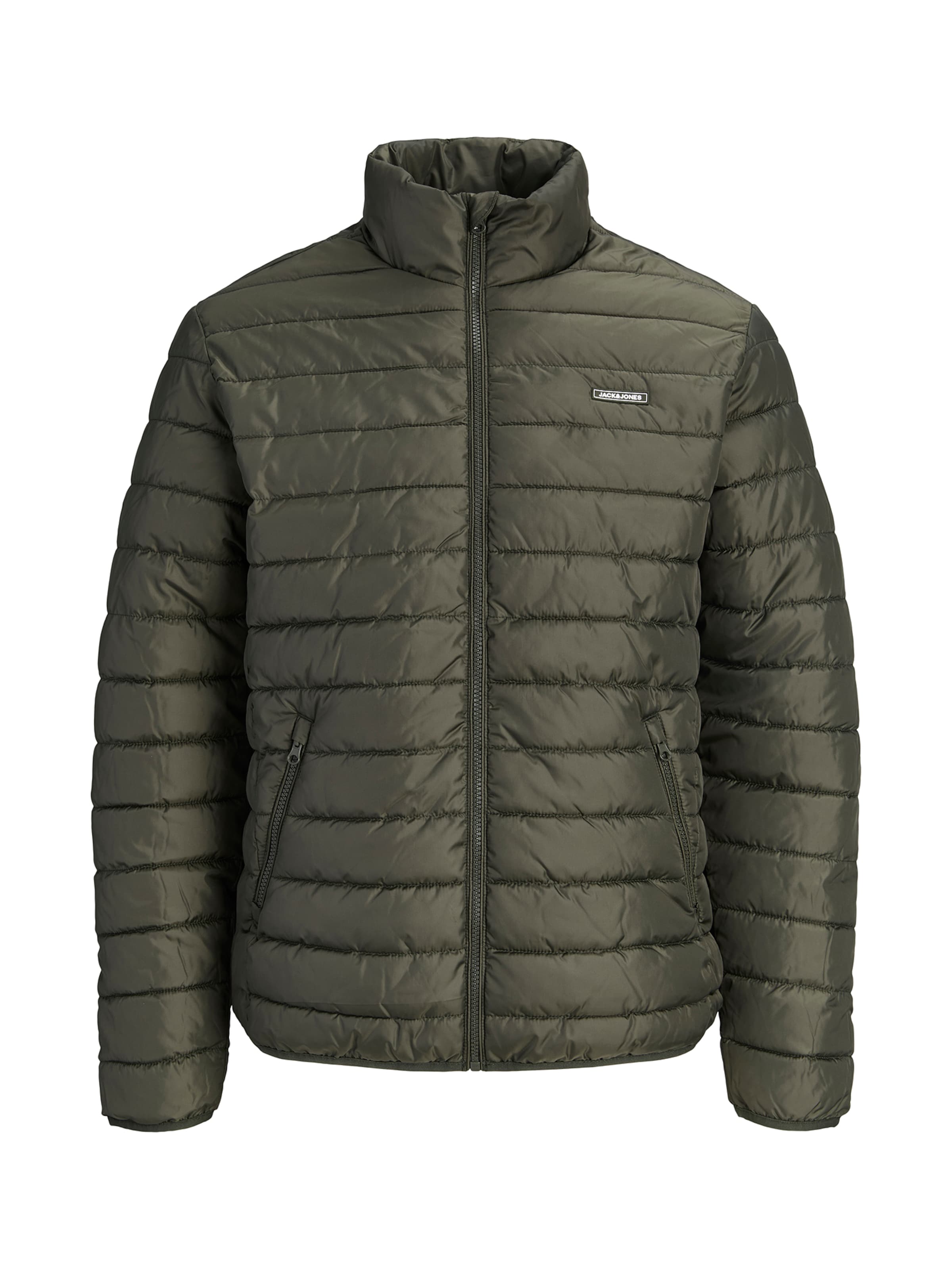 Jack & Jones Plus Winter Jacket 'JJELVIS' in Green: front