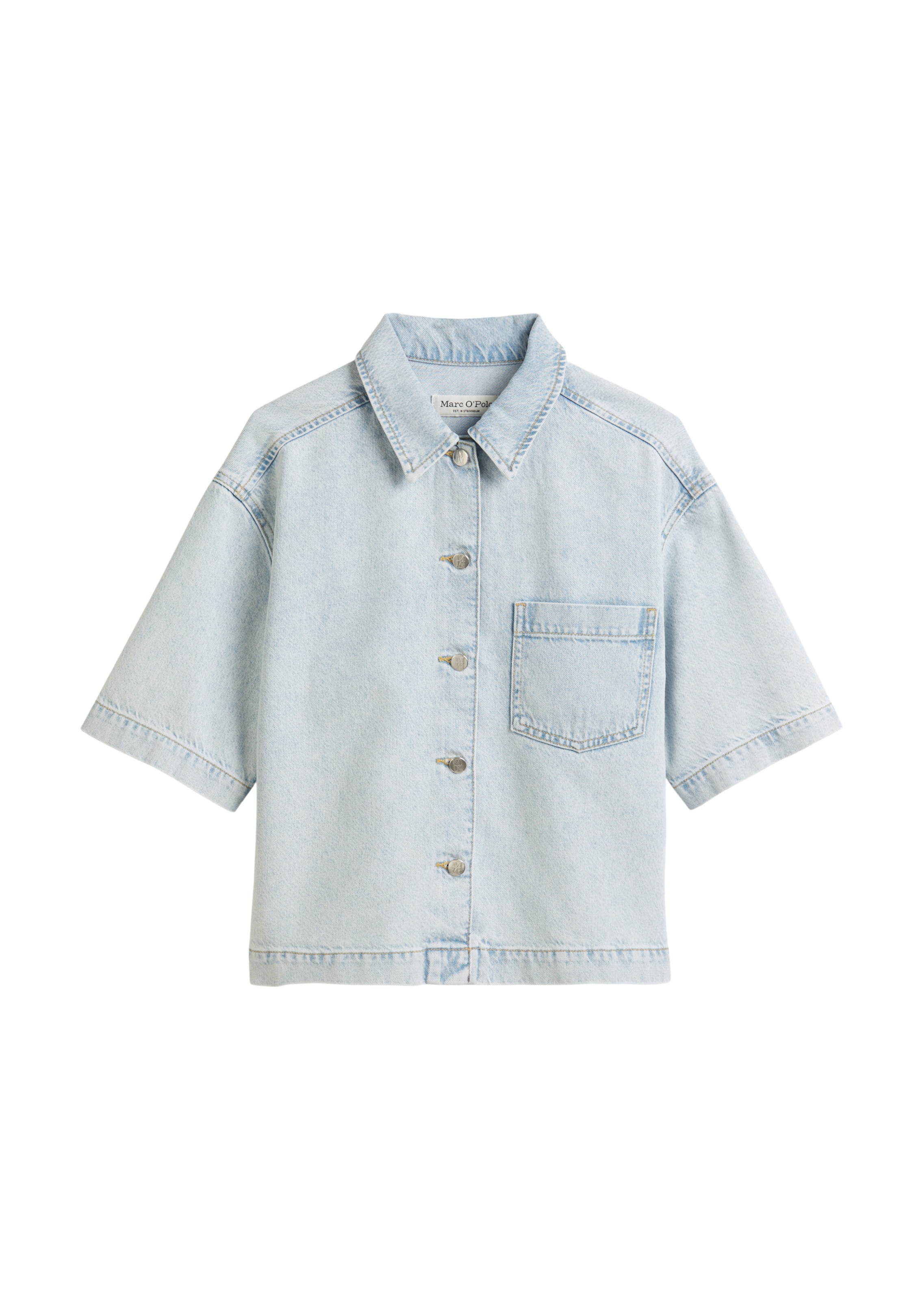 Marc O'Polo Blouse in Blauw: voorkant