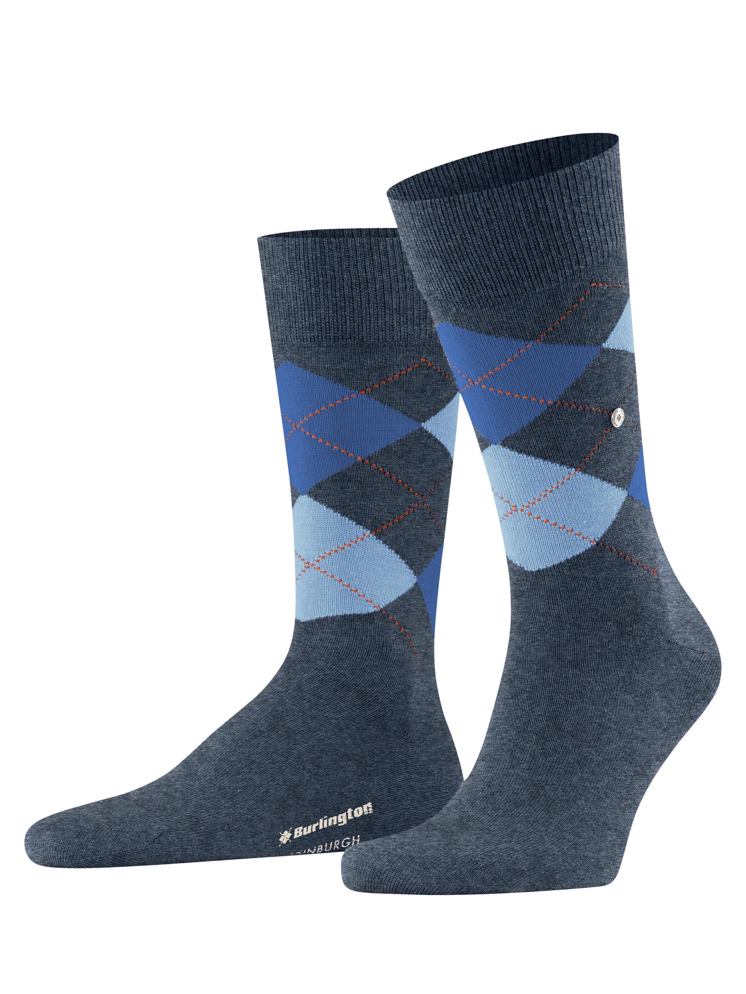 BURLINGTON Socken 'Edinburgh'‌‌‌‌‌‌‌ in Blau: Vorderseite