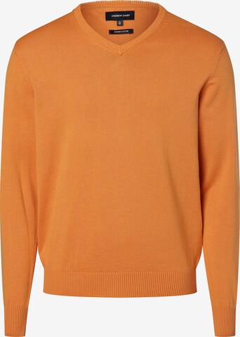 Andrew James Sweater in Orange: front